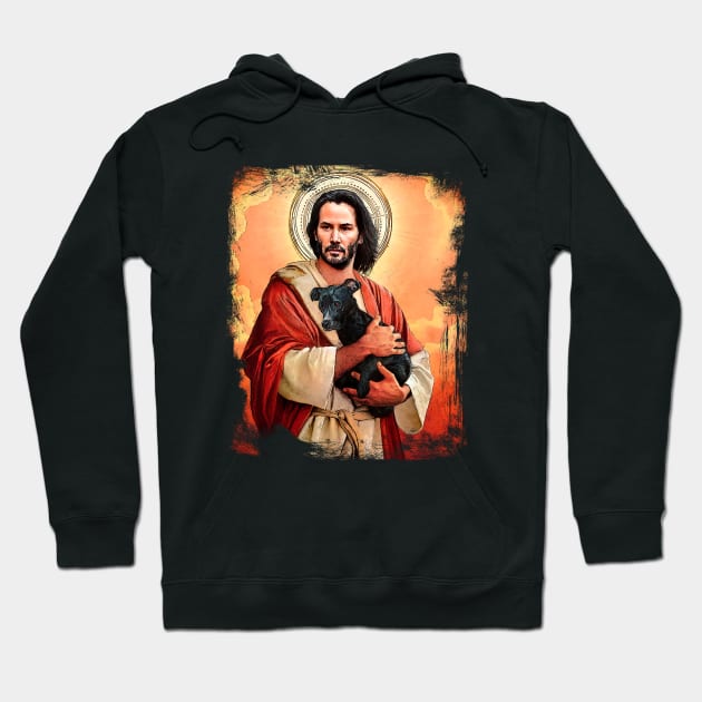 Jesus John Wick Parody Saint Hoodie by kaitokid